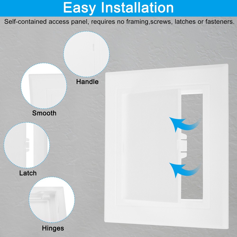 5x5 Inch(115x115mm) Removable Hinged Access Panel, Access Doors, White