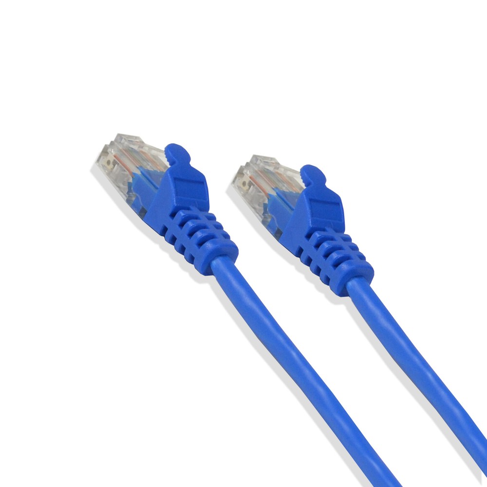 15FT Cat5e UTP Ethernet Network Patch Cable RJ45 Lan Wire Blue (25 Pack)