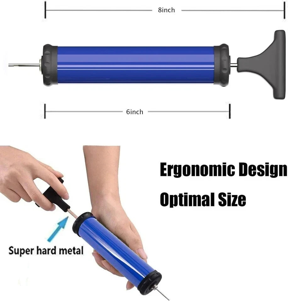 Portable Air Pump Kit with Needle,Nozzle