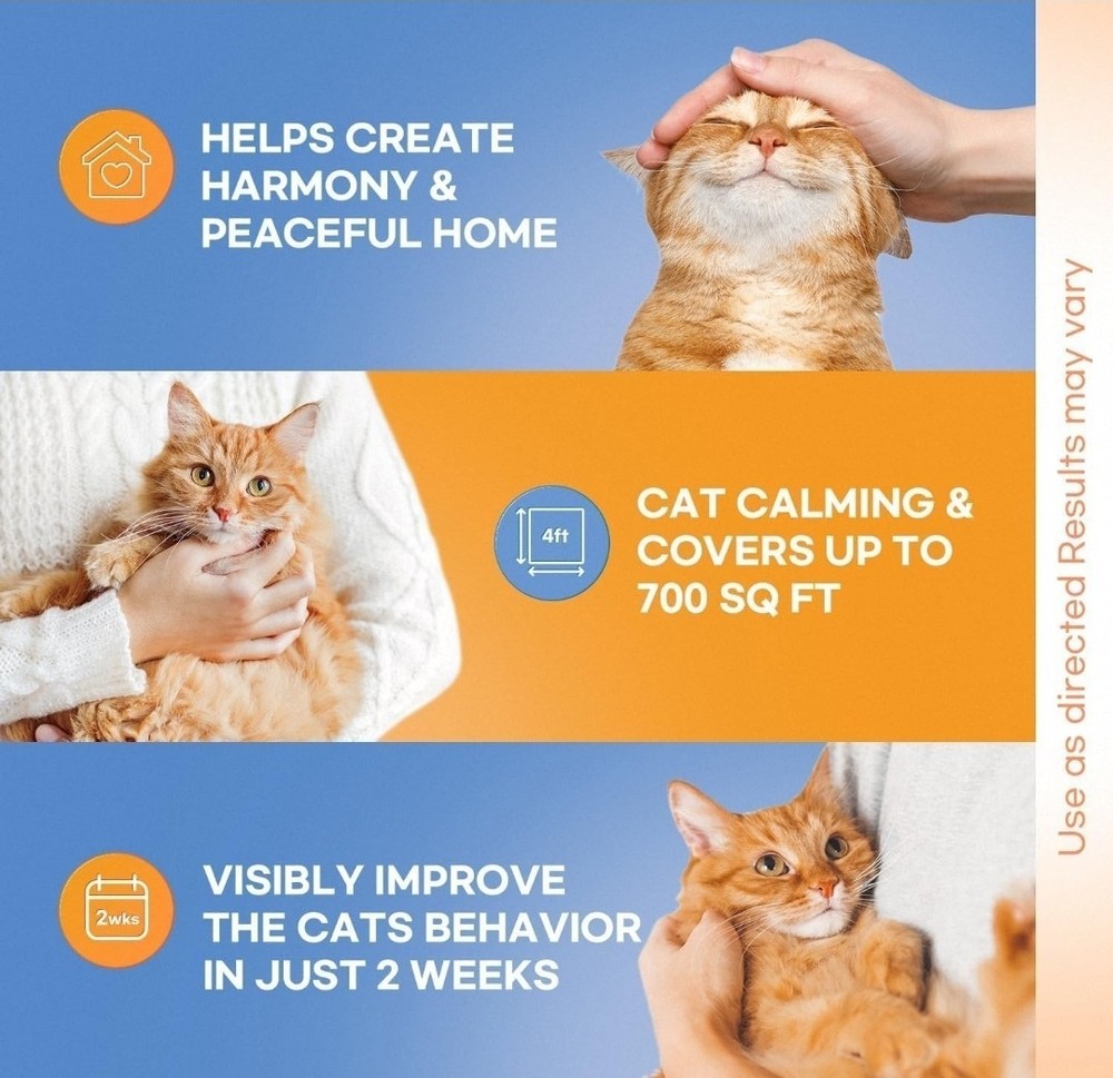 ProElobara Multi-Cat Pheromone Formula Diffuser Kit for Cat Calming...2 refills