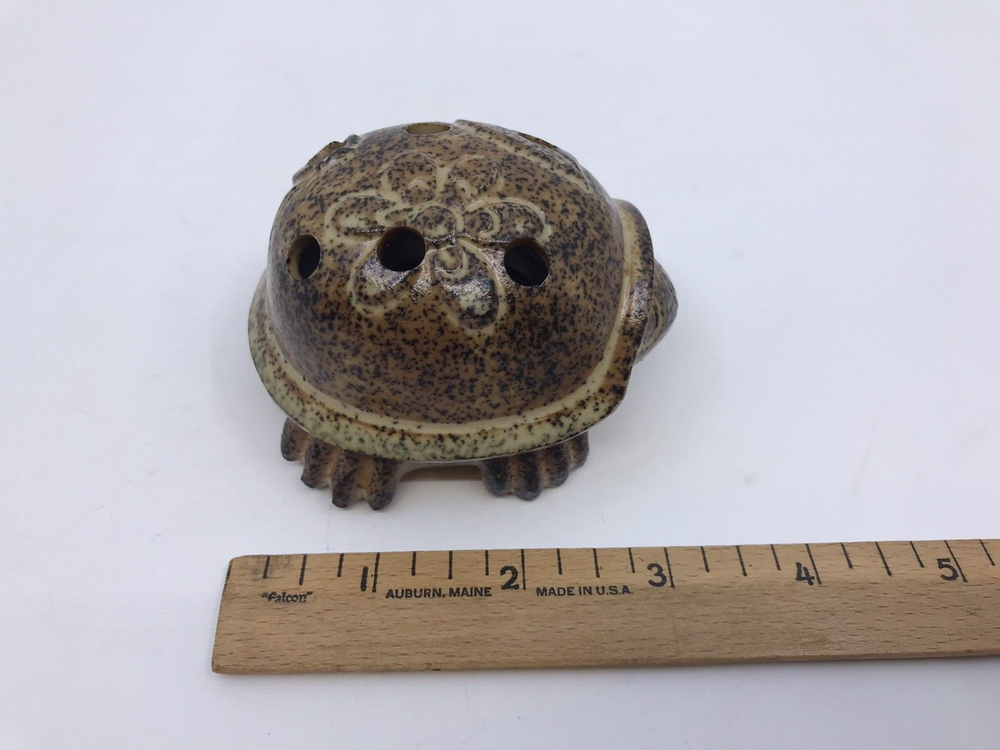 Vintage Turtle Incense Burner Ceramic Nice Condition No Chips