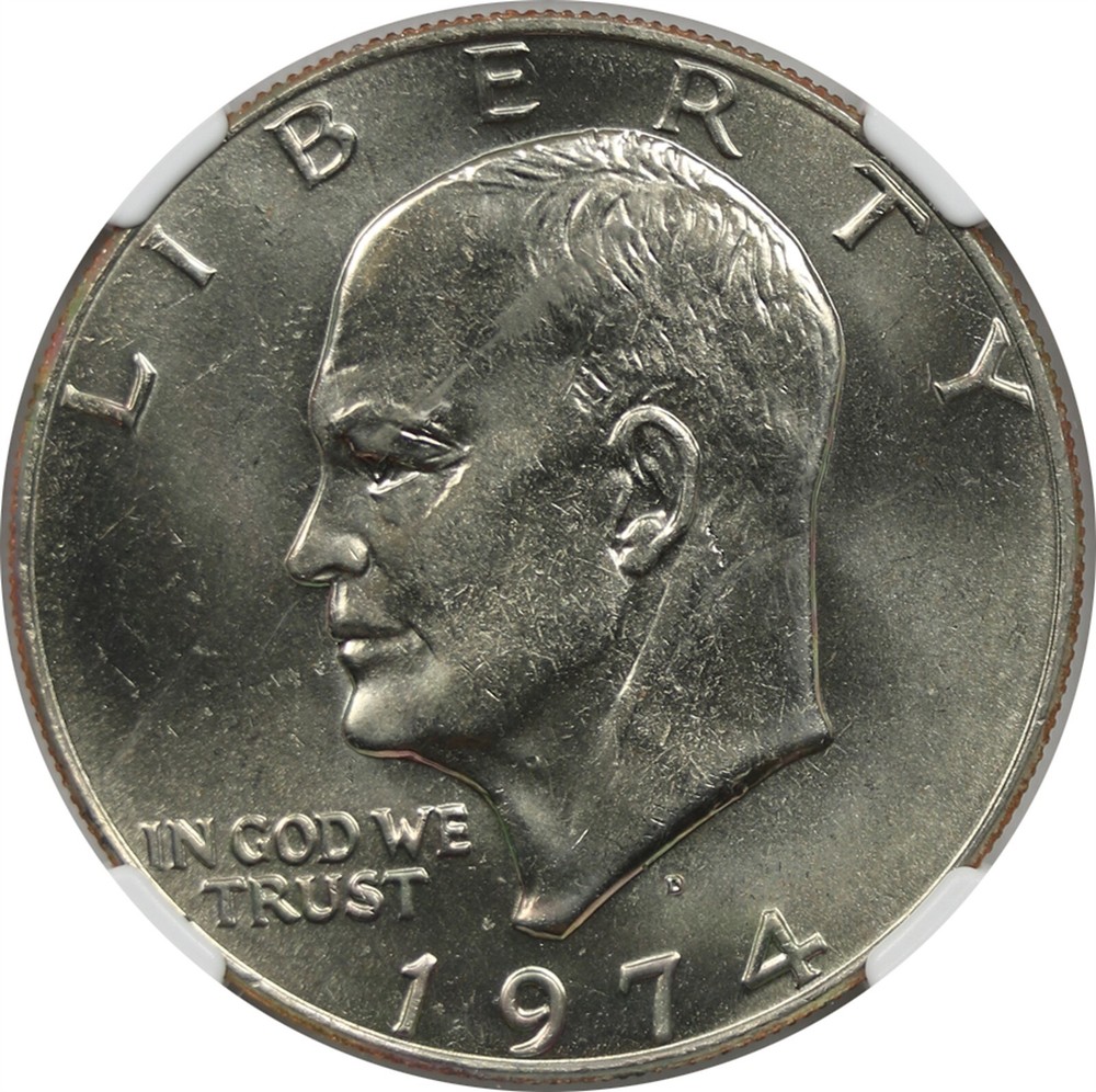 1974-D $1 NGC MS 66 Eisenhower IKE Dollar