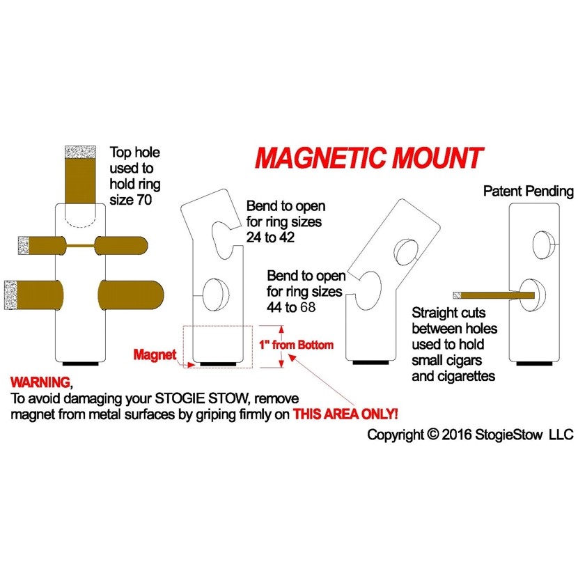 Stogie Stow - Cigar Holder - Magnetic