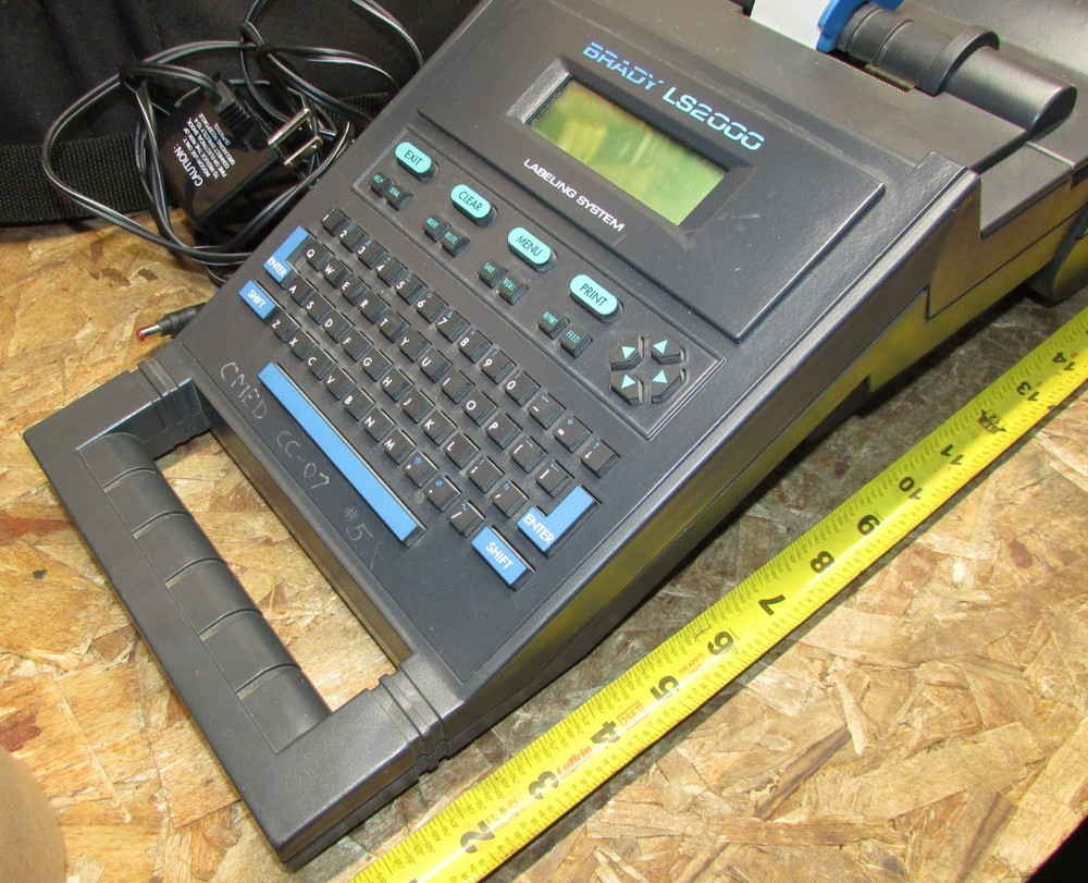 LOT Brady LS2000 Labeling System ID PRO Plus Wire Marker Printer Portable,Labels