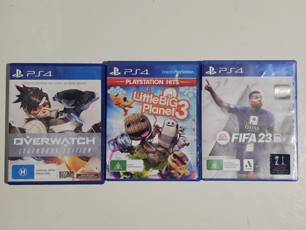 Sony PlayStation 4 PS4 Console – 500GB – Controller, Cables & 3 Games Bundle
