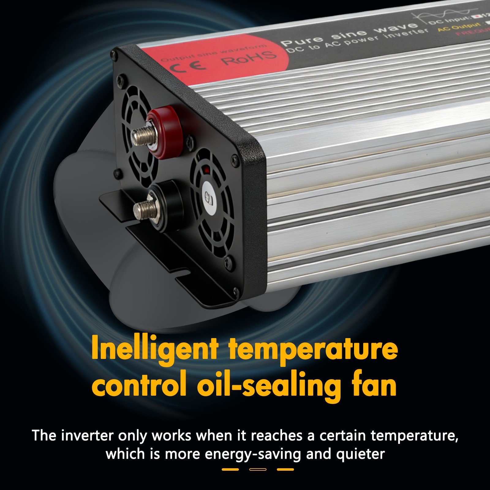 16000W Car Power Inverter 12V DC to 110V AC Pure Sine Wave Converter Transformer