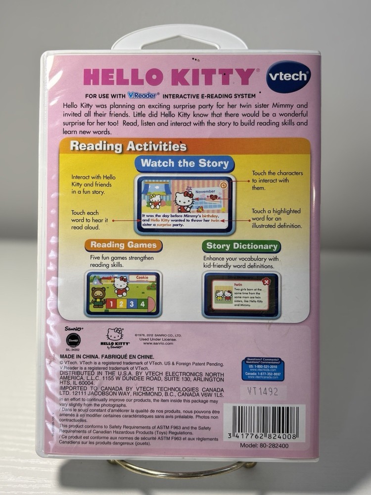 VTech V.Reader Hello Kitty's Surprise Interactive Reading Games 3-5 Years