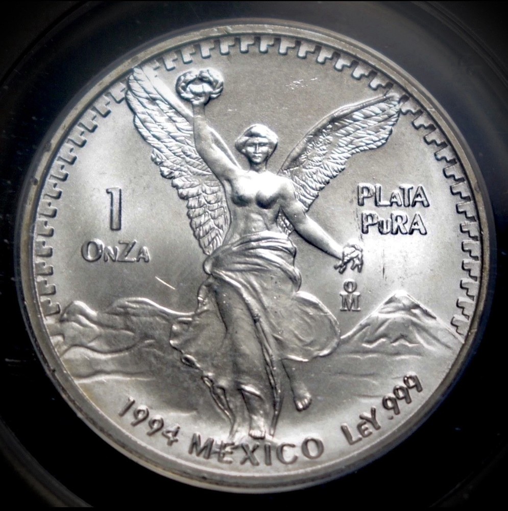 1994 SILVER MEXICO LIBERTAD 1 OnZa MS