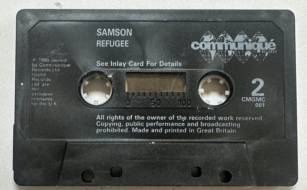 SAMSON REFUGEE CASSETTE TAPE EX / EX CONDITION