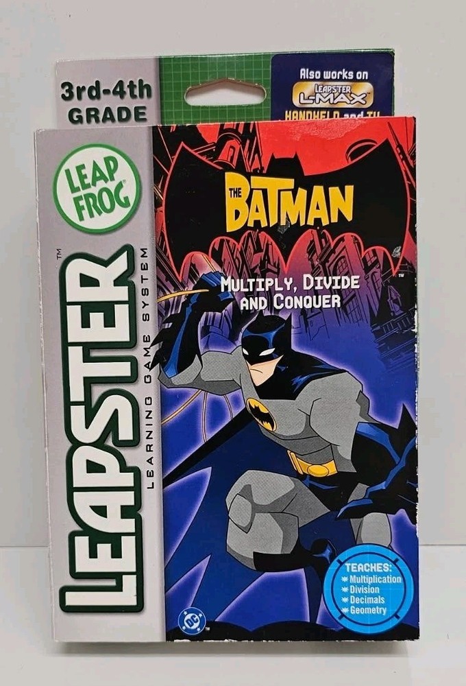 Leapfrog Leapster Batman Multiply Divide & Conquer Game New