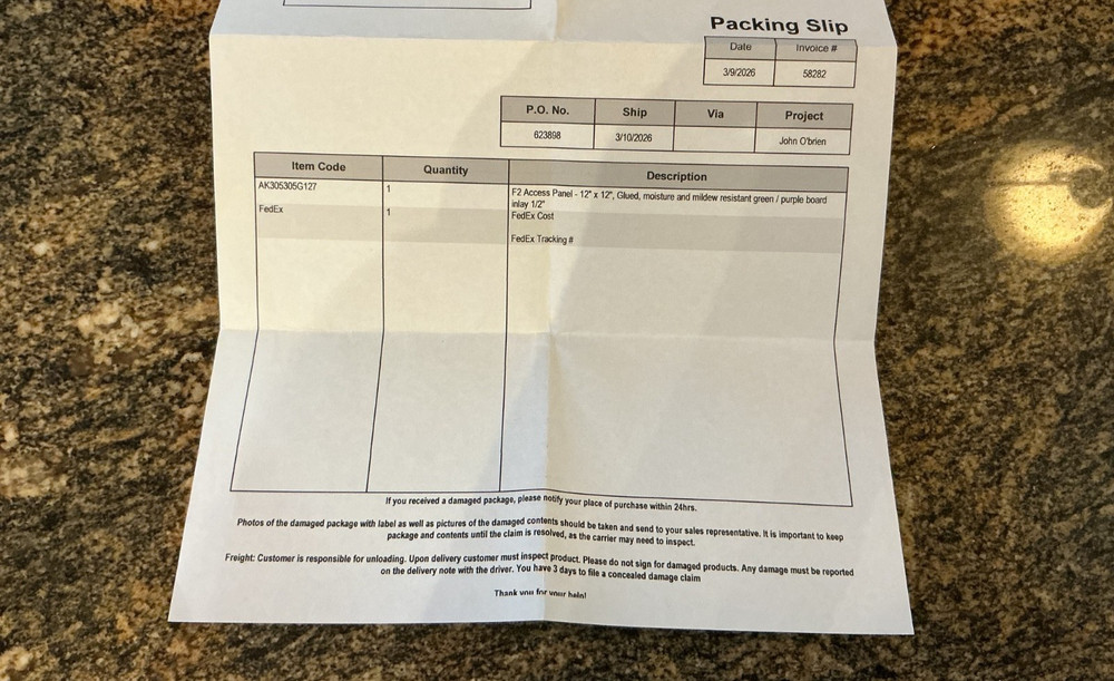 Bestaccess- Drywall Access Panel | Removable | Touch Latch | Drywall | 12" X 12"