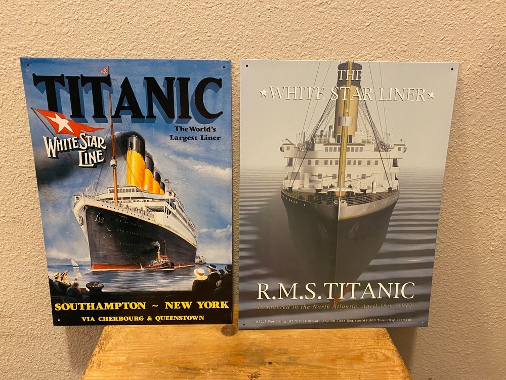 2 TITANIC Tins 1990s