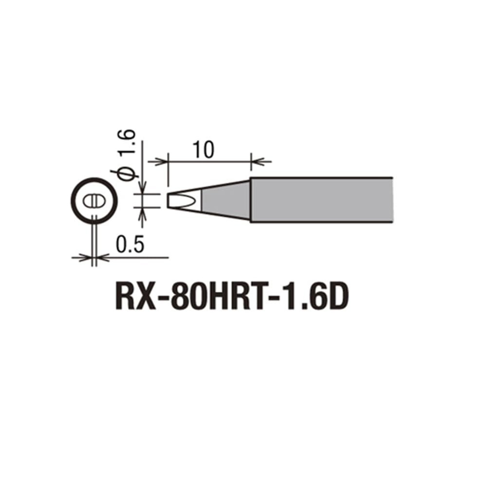 goot Replacement Soldering Tip, 1.6D Type, RX-80HRT-1.6D
