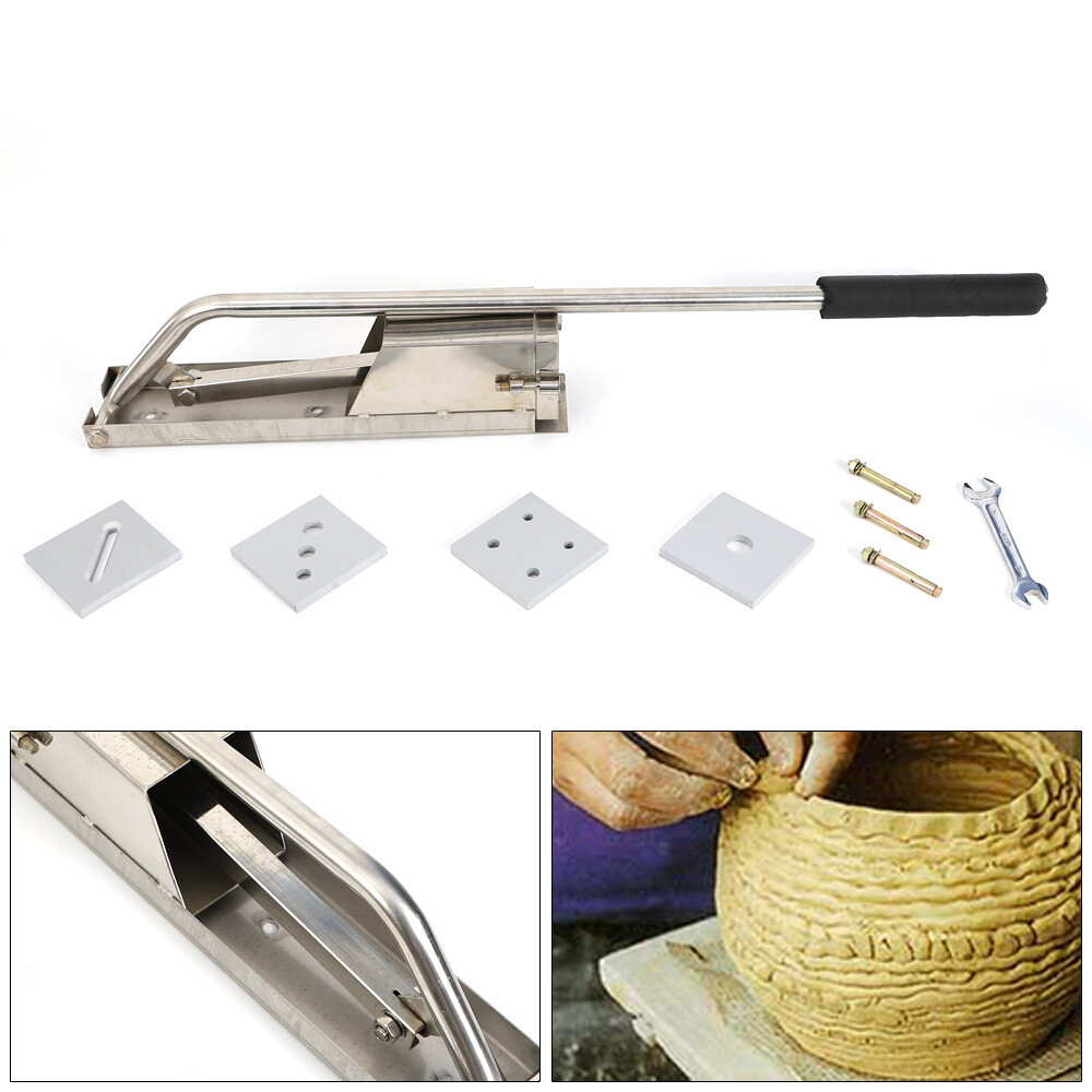 4-Layer Clay Extruder Stainless Wall-Mounted Pottery & Ceramics Making Tool Set