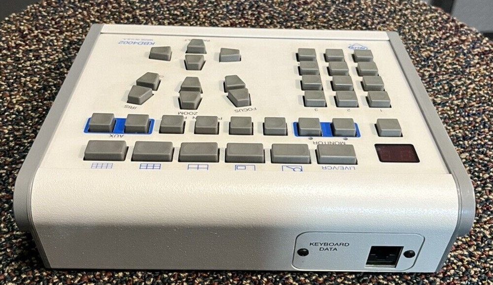 (1) PELCO KBD4002 Keyboard Controller. TESTED AND RE-BOXED. EXCELLENT.