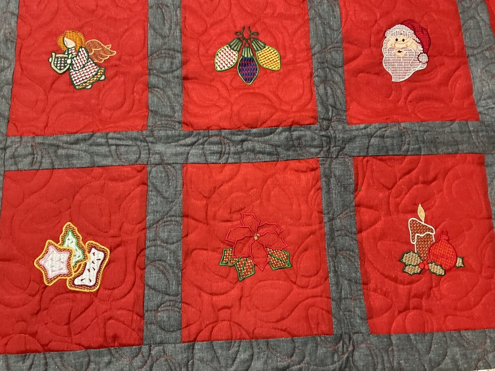 Wall Quilt lap small Bedspread Christmas Theme