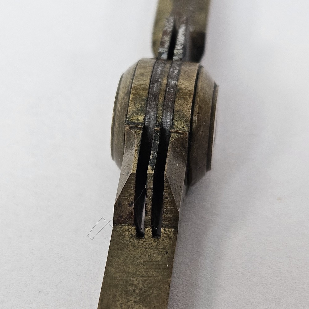 Vintage Brass Drawing Compass Divider Tool Engineering Drafting Antique