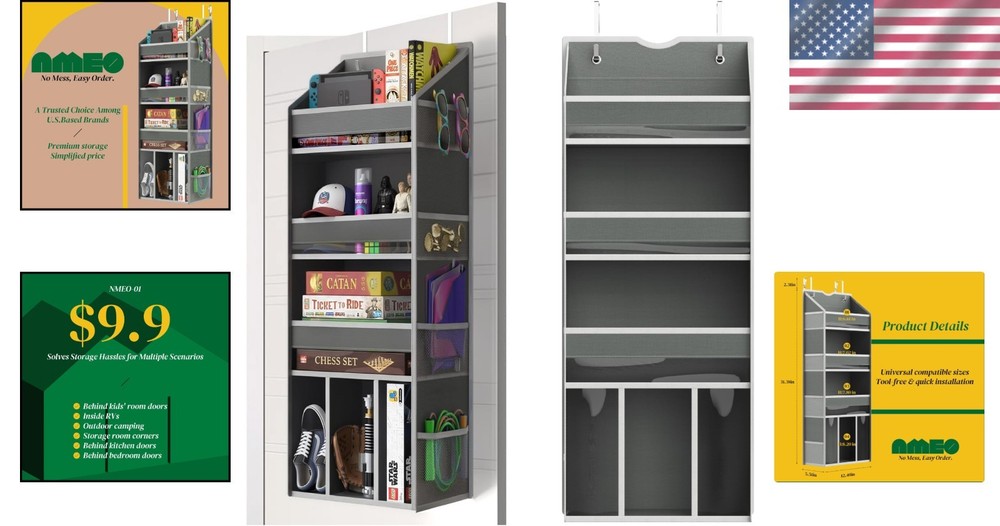 Multifunctional Over Door Organizer with Easy Installation & Lightweight Design