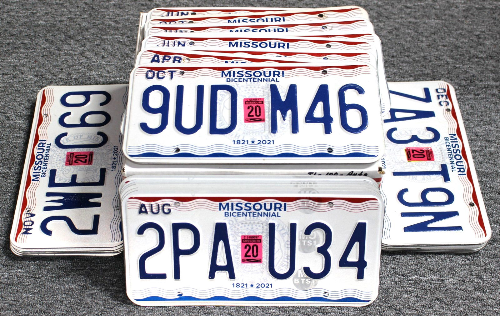 Missouri Bulk 100 License Plates 2020 Clean Awesome ShopLicensePlates