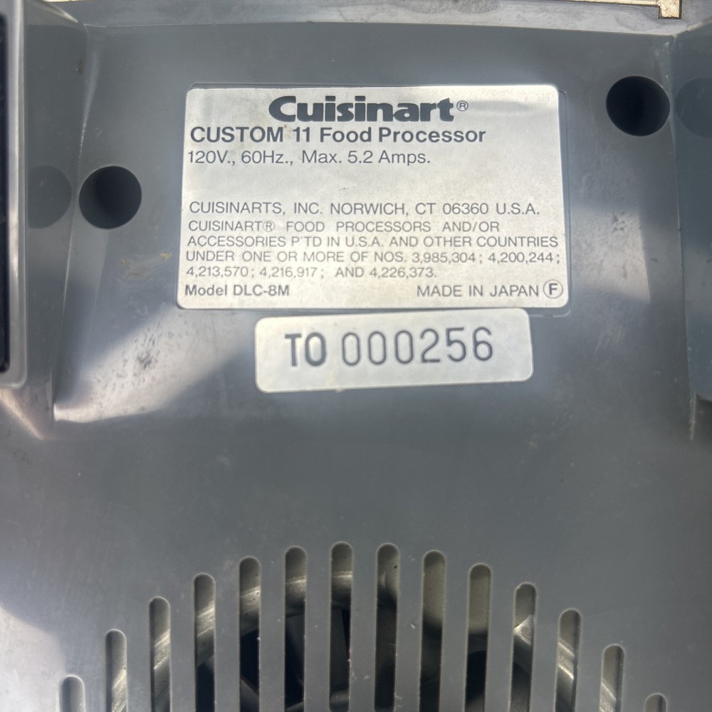 Cuisinart Custom 11 DLC-8M Food Processor Base Motor Only Tested Working