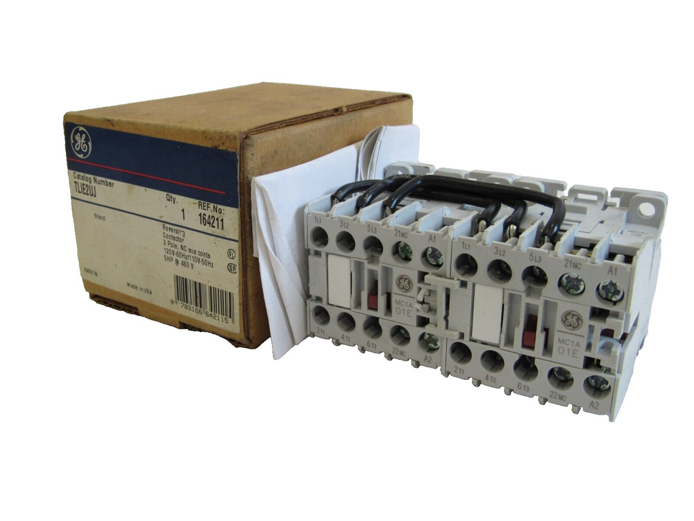 NEW GENERAL ELECTRIC TLIE2UJ REVERSING CONTACTOR