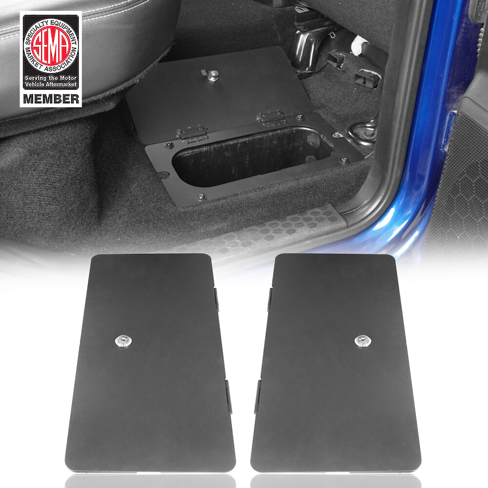 2PCS Second Row Side Steel Storage Bin Lockable for 2009-2018 Ram 1500 2500 3500