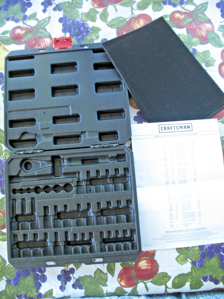 NEW EMPTY CRAFTSMAN 42 pc SOCKET WRENCH SET *EMPTY CASE* 99941 - NEW
