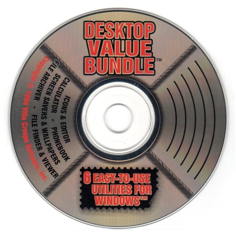 Desktop Value Bundle (PC-CD-ROM, 1994) for Windows - NEW CD in SLEEVE