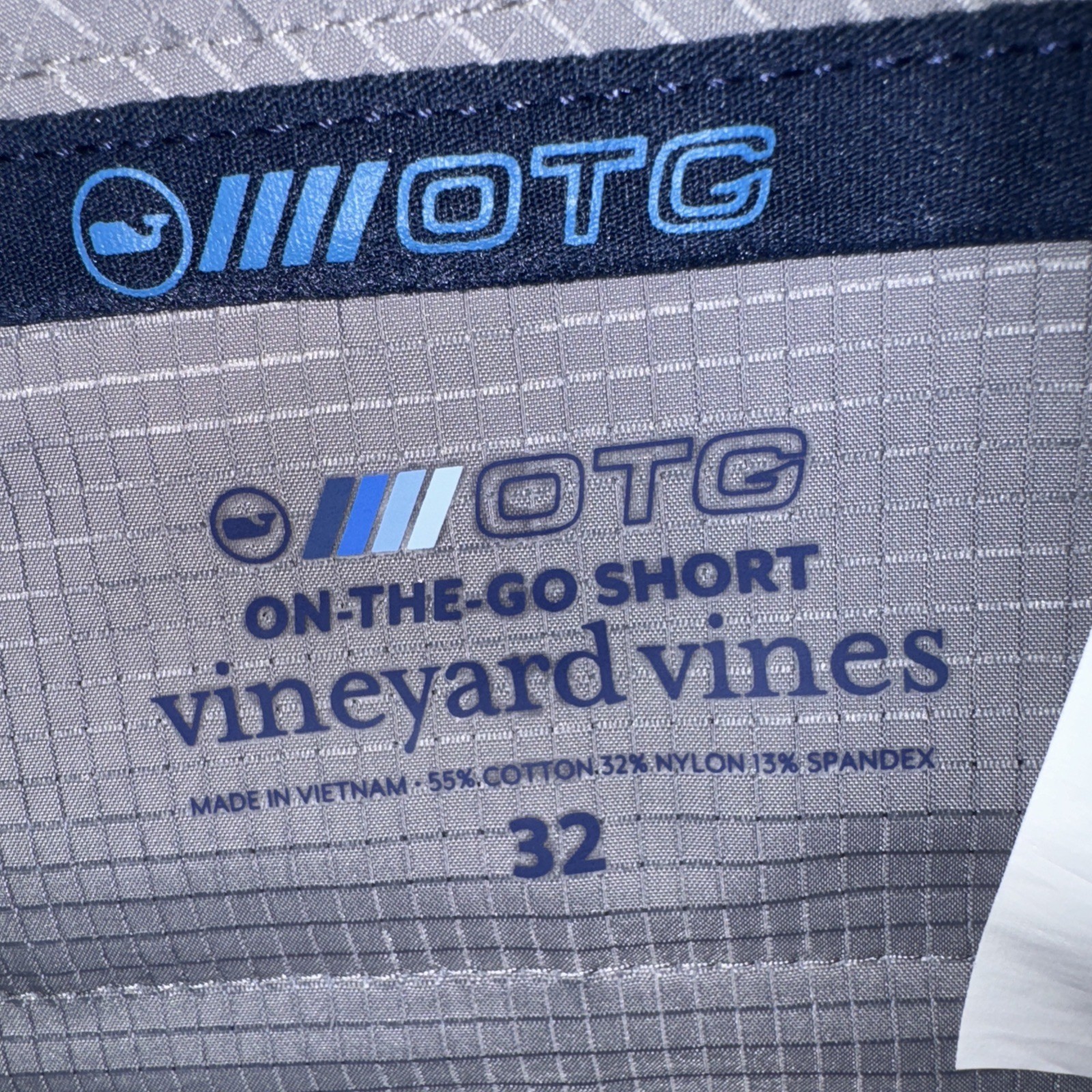 Vineyard Vines Men On The Go OTG Short Performance Bear Print Lavender Sz 32 NEW