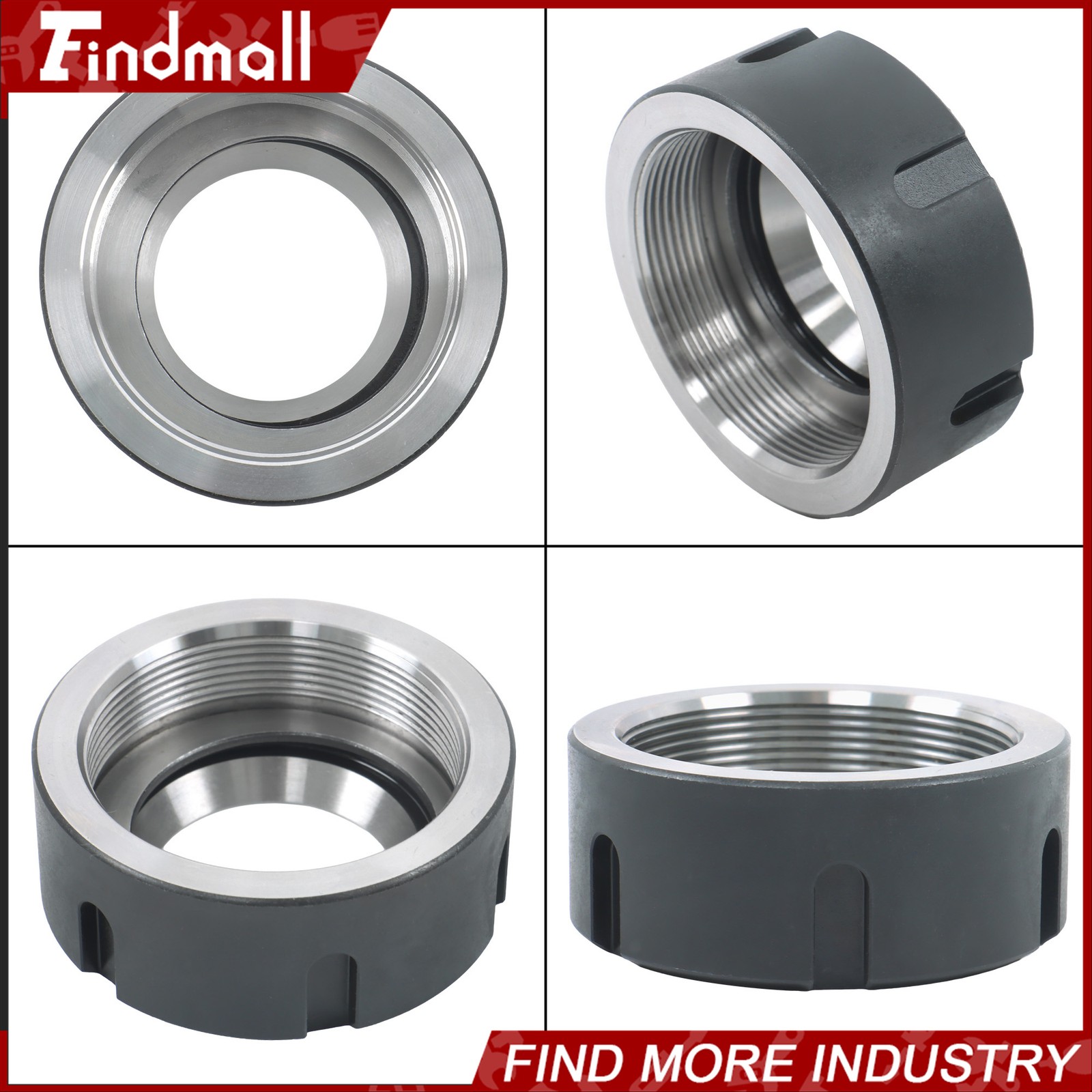 Findmall Precision ER40 Ball Bearing Collet Nut for CNC Tool Holder