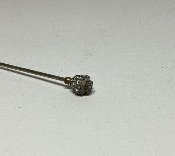 Vintage Victorian Brass Hat Pin