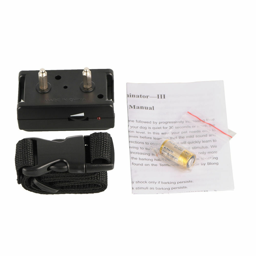 No Bark Dog Shock Training Collar Remote/Battery Control Waterproof Rechargeable