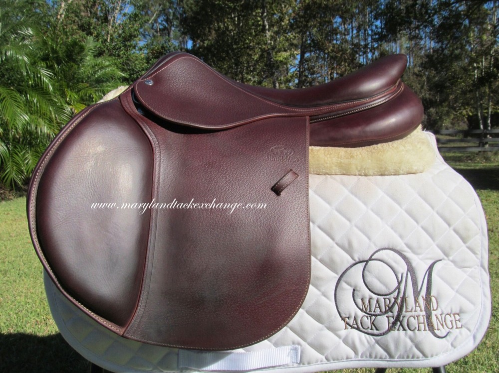 18" DEVOUCOUX BIARRITZ S close contact jumping saddle-2A FLAPS-2017 MODEL