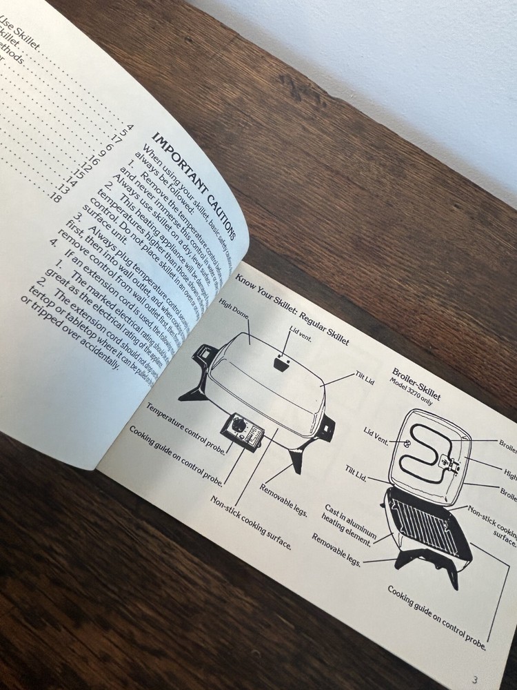 Dominion Electric Skillets Manual
