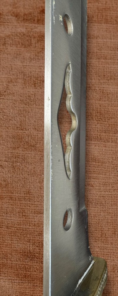 UNBRANDED Stainless Bear Face Design Fixed Blade Brass Eagle Pommel Knife