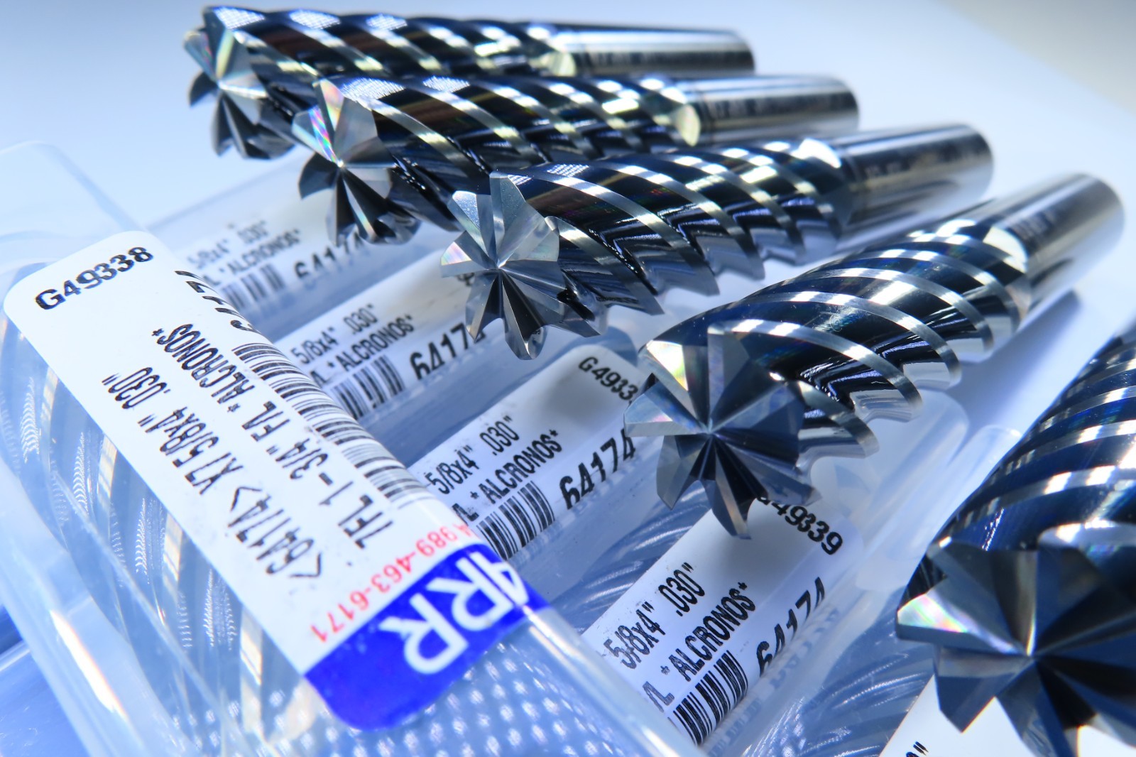 LOT ( 5 PCS ) NEW 5/8" GARR VX-7 SERIES 7 FLUTE ALCRONOS 64174 CARBIDE END MILL