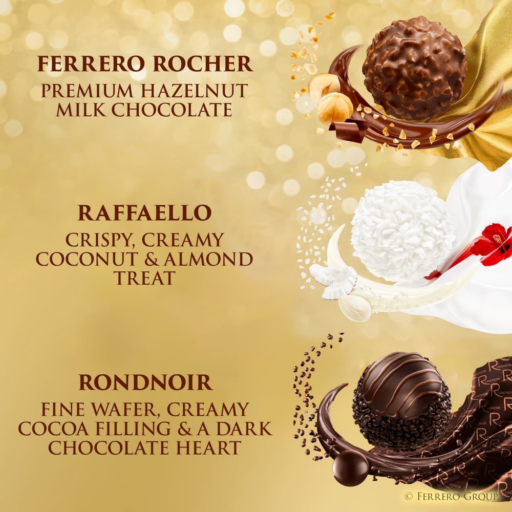 Ferrero Collection 24 Count Assorted Chocolates Gift Box Rocher Raffaello