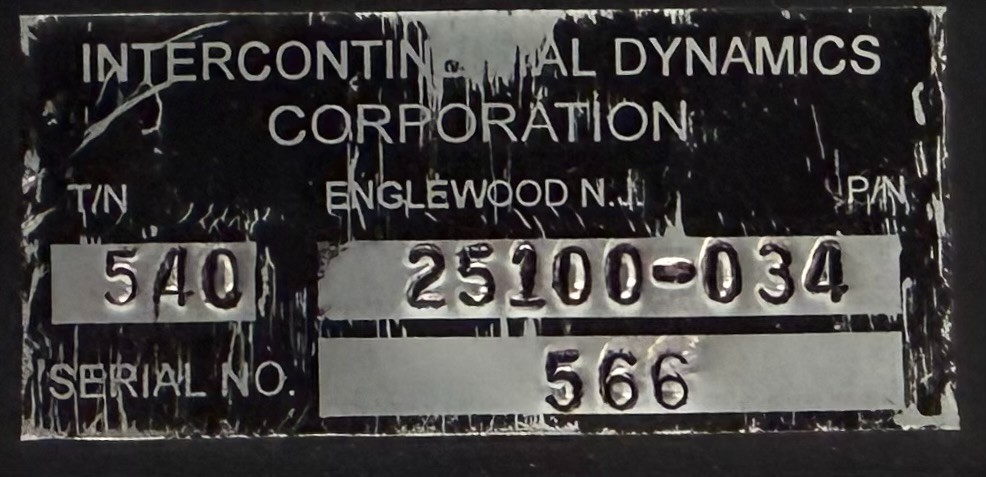 Alerter 540-25100-034 Removed Working