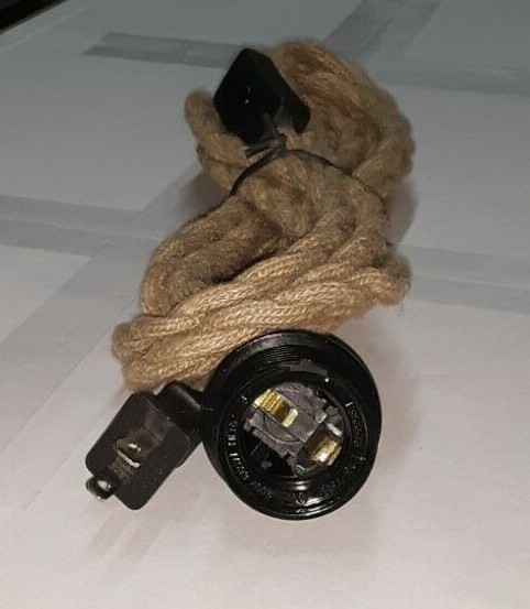 BENCHEN PEESIN PENDANT LIGHT CORD 15FT TWISTED HEMP ROPE E26 SOCKET SINGLE LIGHT