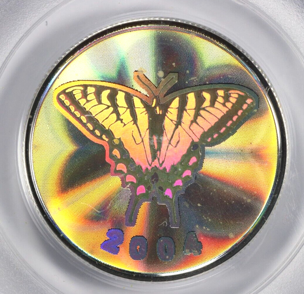 2004 Canada Tiger Swallowtail Proof 50C PCGS PR69DCAM