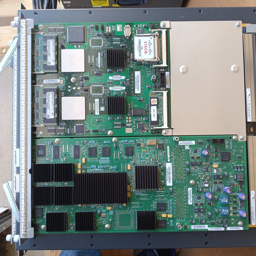 3Set Cisco Catalyst 6500-E Series WS-C6509 Chassis W/ Switch Modules 4024W power