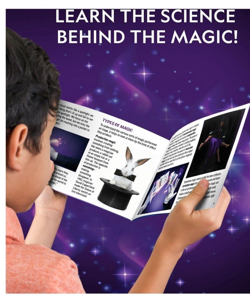 NEW Stem-National Geographic MAGIC SET- 45 Magic tricks & Online Tutorial Video!