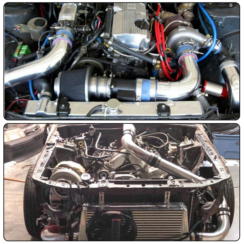 76mm 3" Inch 90 Degree Elbow Aluminum Turbo Intercooler Pipe Piping Tubing SL