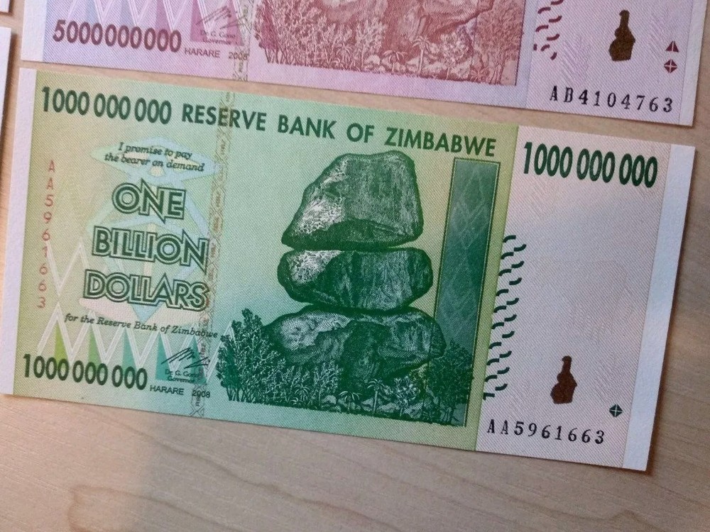 Zimbabwe Currency ALL BILLIONS Hyperinflation