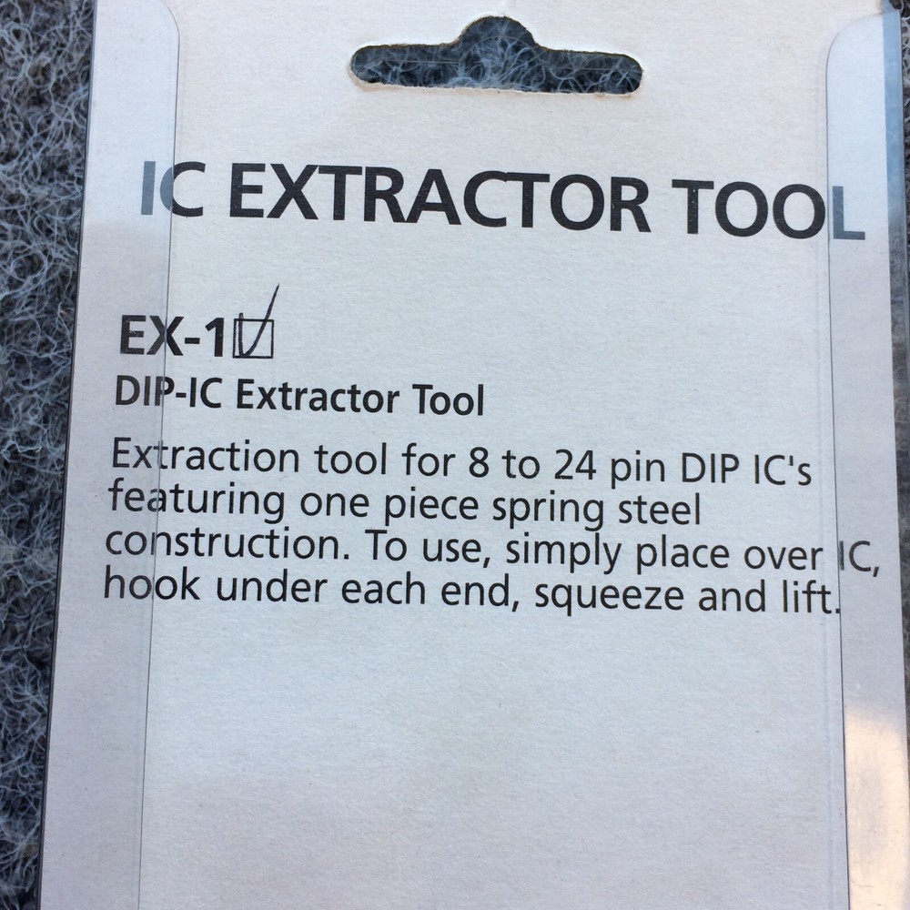 IC Chip Extractor Circuit ROM Mother Board Remover Puller Plier EX-1 U-Type Tool