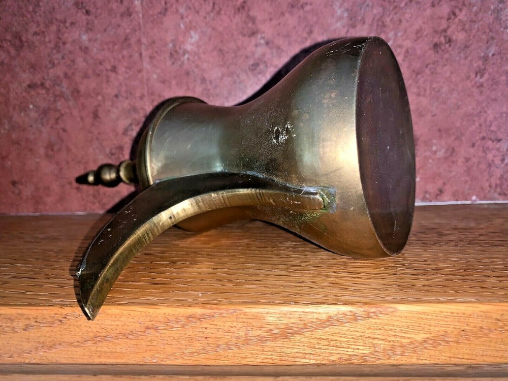 Antique Brass Coffee Pot Islamic Arabic Middle Eastern 8"