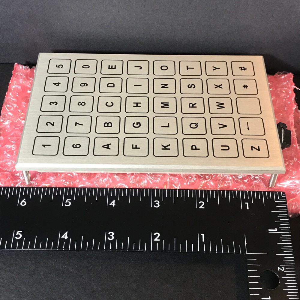 Barantech Everswitch 40 Key Alphanumeric Keypad SPI 29101093 Piezo Aluminum NEW
