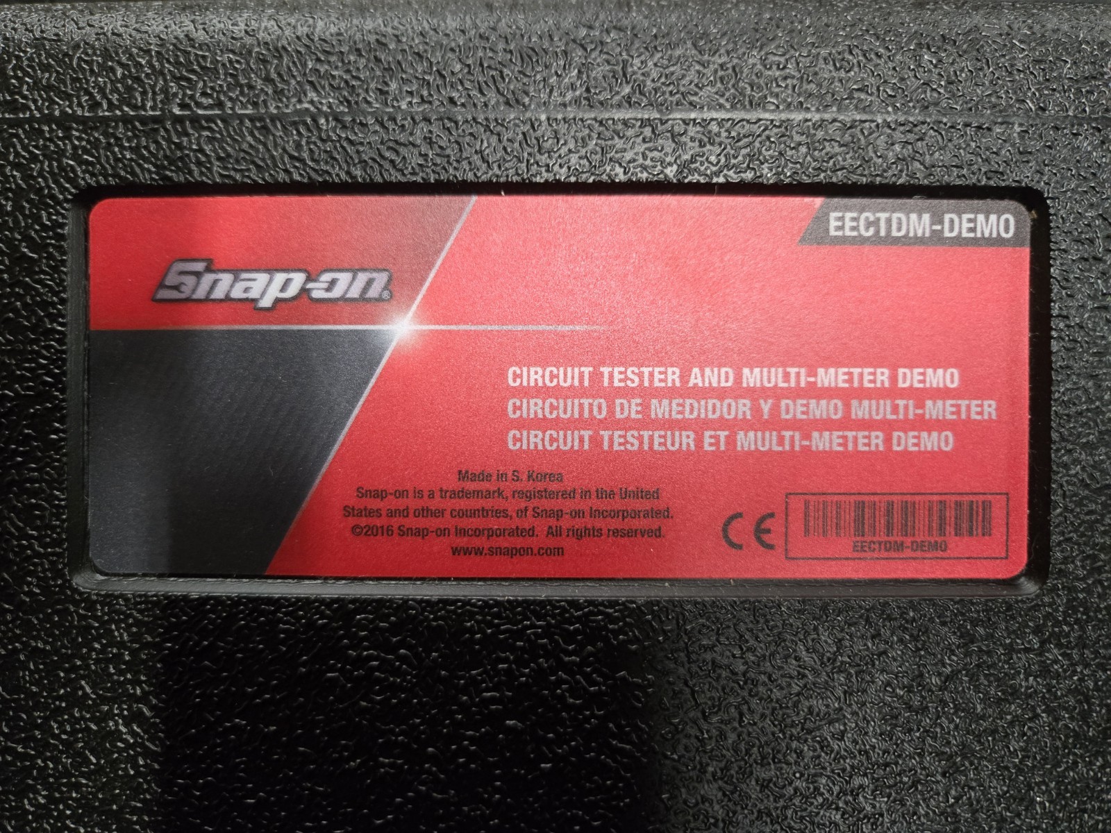 Snap-on Circut Tester and Multimeter EECTDM-DEMO