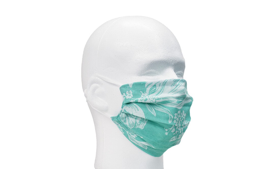 Light Blue Flower Face Mask