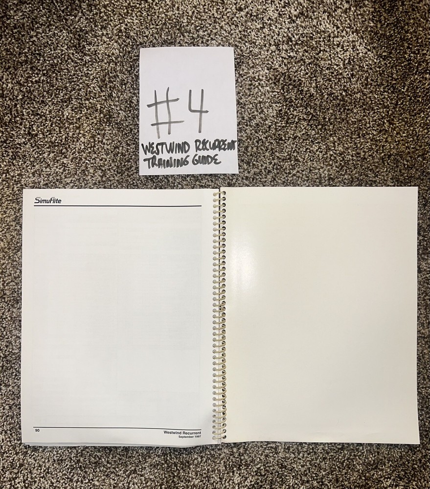 SimuFlite Westwind Recurrent Training Guide September 1997